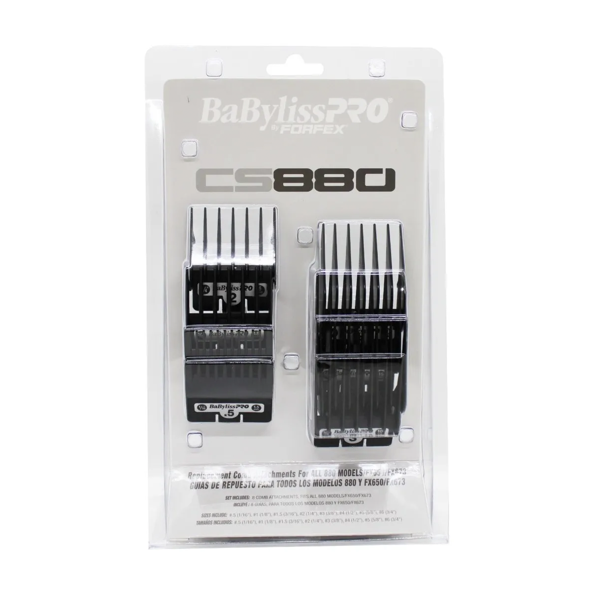 Peines BaBylissPRO BarberOlogy Comb Set, 880 Models/FX650/FX673